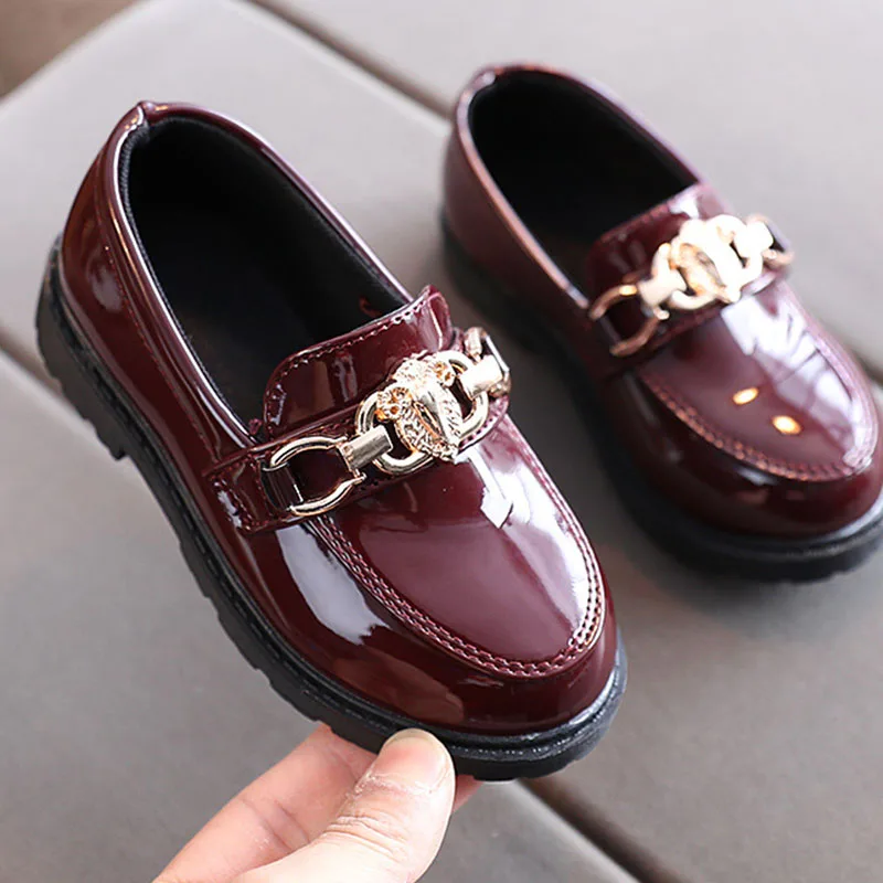 Girls Autumn Princess Leather Fashion Shoes