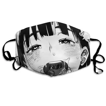 

Mouth Mask Ahegao Face Love Print Masks - Breathable Adjustable Windproof Mouth-Muffle, Camping Running for Women and Men