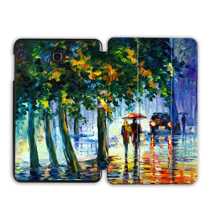 SS03 MTT чехол с масляным рисунком для samsung Galaxy Tab A6, 10,1 дюймов, SM-T580, T585, тонкий магнитный откидной Чехол-подставка из искусственной кожи, чехол для планшета - Цвет: SS03