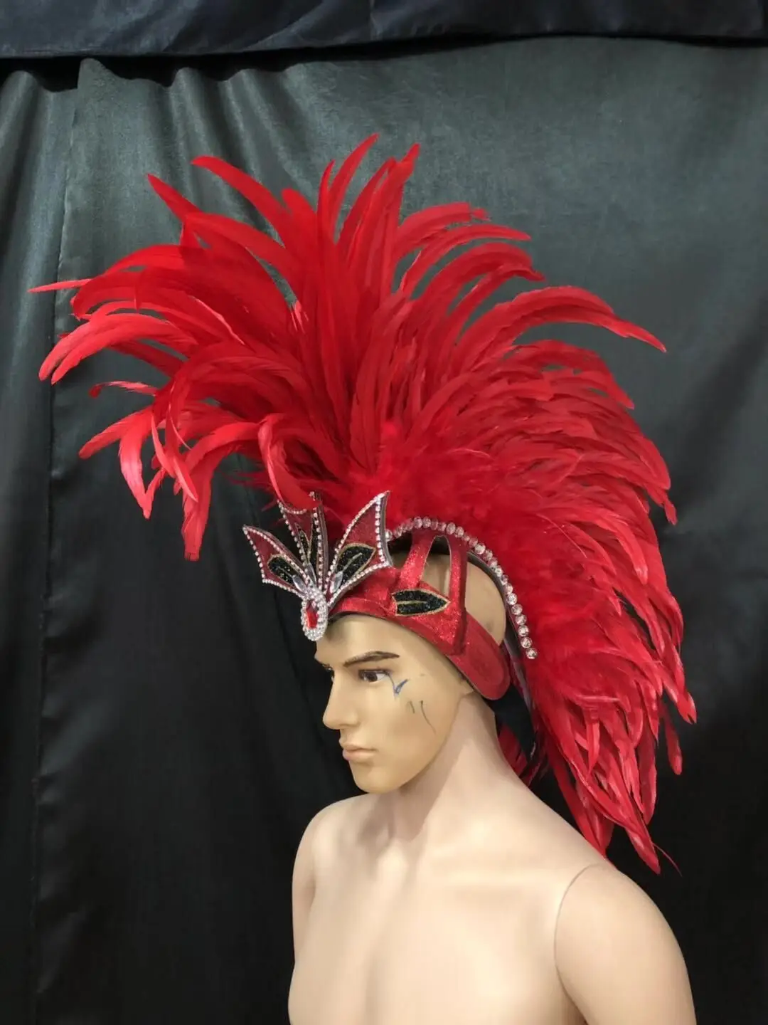 Латинские танцевальные аксессуары для самбы модные изысканные перья для шляпы деликатные танцевальные шоу Аксессуары Одежда для самбы