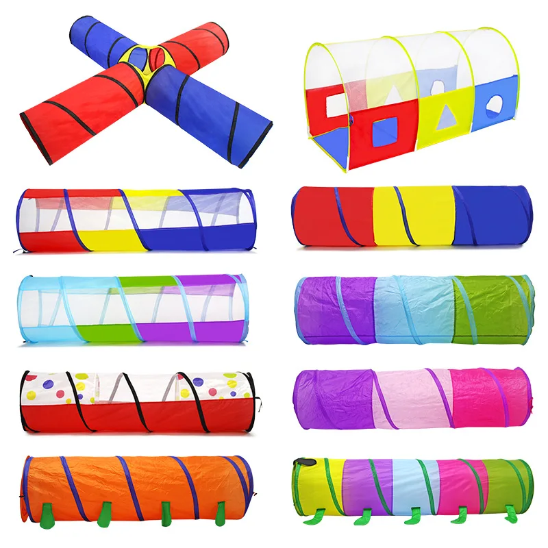 

Wholesale Children Crawling Tunnel Indoor Game House Children Outdoor Fun Interactive Convenient Foldable Game Channel