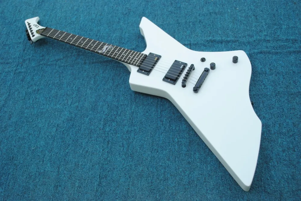 Корпус из красного дерева Белый snakebyte james hetfield электрогитара палисандр гриф KSG Snakebyte гитара с активными звукоснимателями гитара