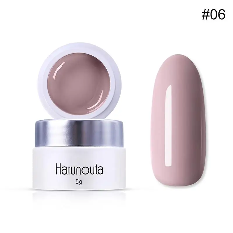 Harunouta, 60 цветов, 5 г, чистый полуперманентный лак, гель Vernis, верхнее покрытие, лак для ногтей, салонный, впитывается, УФ светодиодный, художественный Гель-лак для ногтей - Цвет: 44683-6