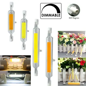 Dimbare R7s Led Lamp 78Mm 118Mm Cob Keramische Buis Licht Vervangen 60W 120W 150W 200W Halogeen Lampen Dimbare R7s Led Lamp 78Mm 118Mm Cob Keramische Buis Licht Vervangen 60W 120W 150W 200W Halogeen Lampen