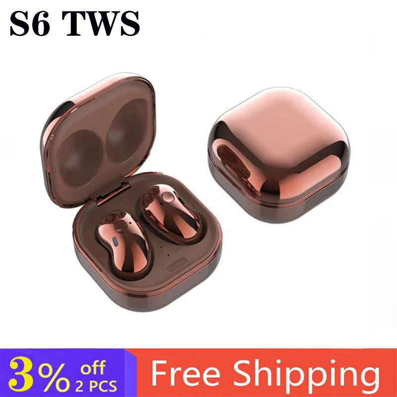 Беспроводные TWS наушники 8D стереонаушники для Samsung apple xiaomi Huawei S6 Bluetooth 5 1 PK Galaxy R175 R180