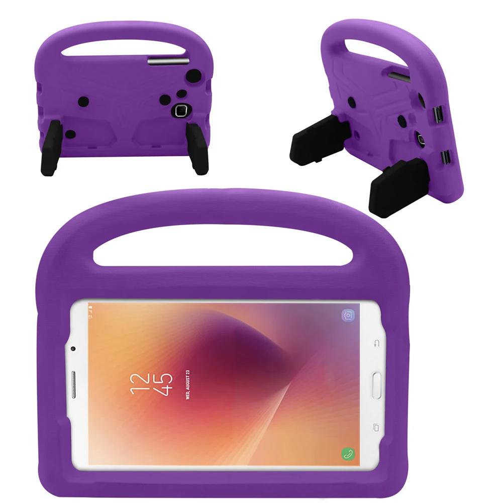 Purple Чехол для samsung Galaxy Tab A A6 7,0 дюймов SM-T280 SM-T285 T280 чехол для планшета детский безопасный противоударный защитный чехол - Цвет: Purple