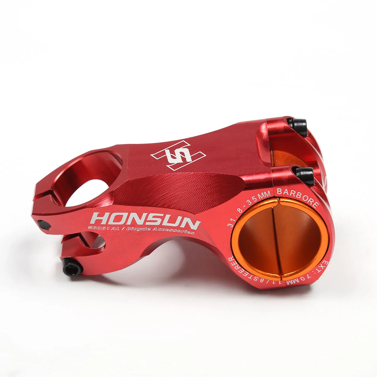 Rainbow Color Bicycle Handle Stem 35mm 31.8mm Aluminium Front 28.6mm MTB Mountain Road Bicycle Bicycle Stem AM/XC -17degrees 