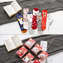 Зима и зима Рождество Sox, желая мяч половина, теплые, милые носки с героями мультфильмов женские теплые носки подарки для женщин