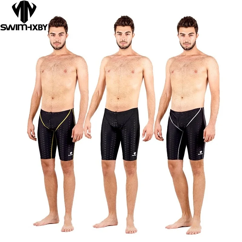 Купальные костюмы hxby sharkskin, купальный костюм для мальчиков, купальный костюм, мужские профессиональные плавки, конкурентоспособные купальные костюмы, гоночные тренировочные костюмы