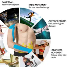 Мультиразмерная кинезиологическая лента Атлетическая лента спортивная лента для восстановления обвязка для спортзала фитнес тенниса бега колено Защитная муфта для мышц