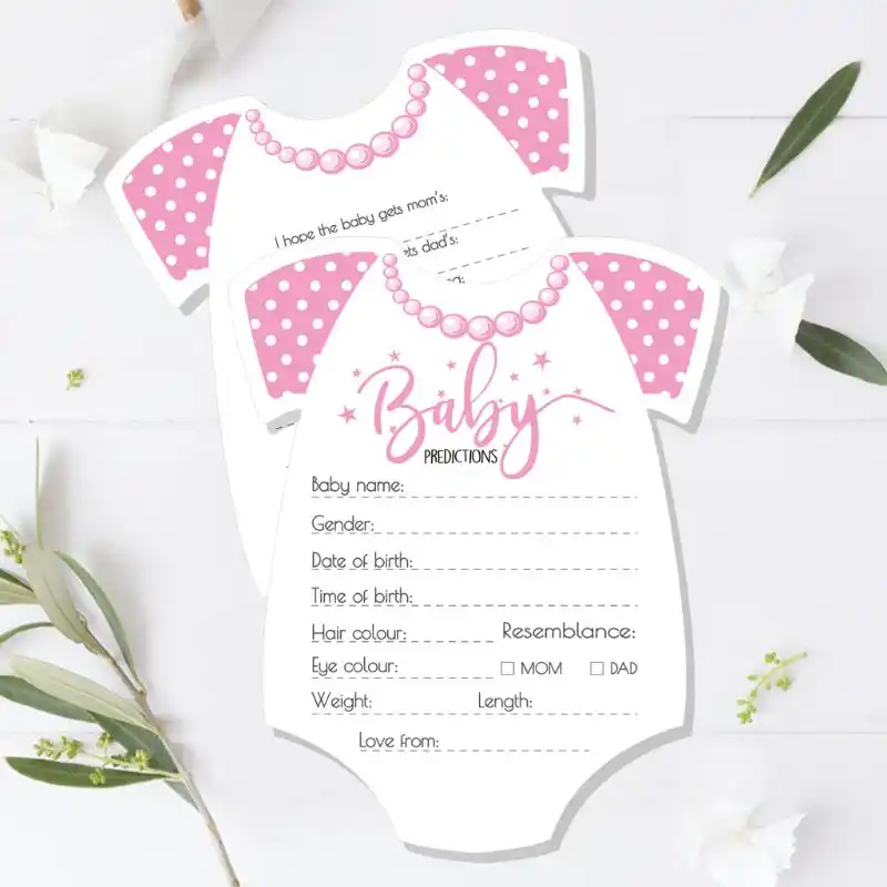 Amazon Com Baby Shower Game Baby Shower Prediction Card