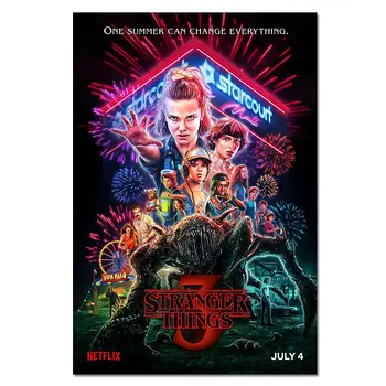 

Stranger Things Poster Season 3 2 1 Characters Posters Tv Movie Prints Silk Wall Art For Living Room Bedroom Decor 40X60 50X75Cm