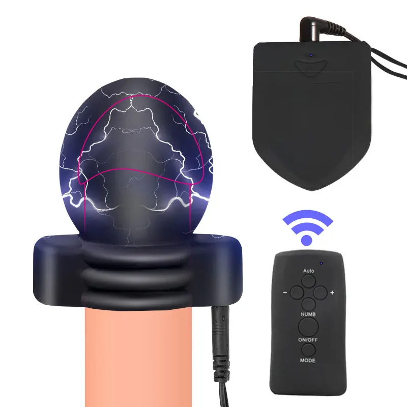 Electro Sex Toys For Men Plug In Electro Cockring Electric Shock Toy Anal Plug Penis Ring Electrotherapy Device Penis Stimulator