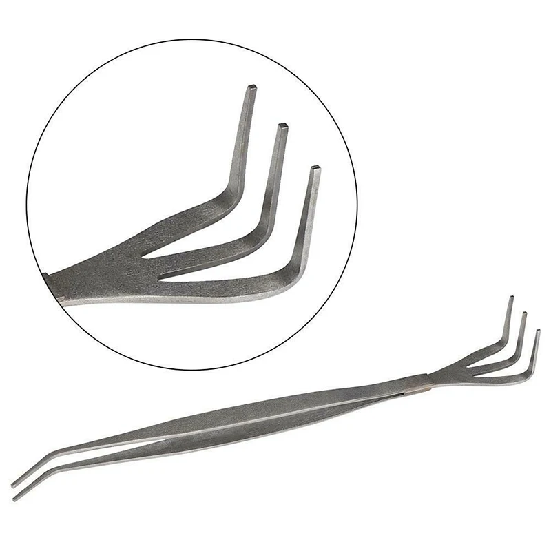 2 in 1 Stainless Steel Bonsai Gardening Tools Root Rake Spatula Tweezers Garden L99 | Дом и сад