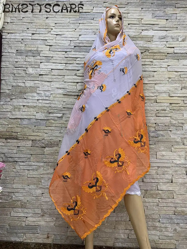 Настоящая фотография! Африканские женские шифоновые шарфы, стильные мягкие шарфы для шалей BM834 - Цвет: Color 4