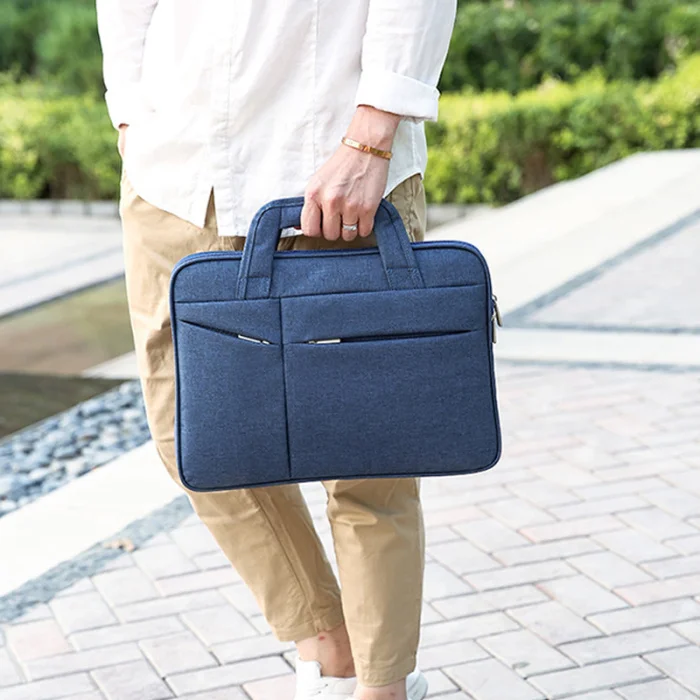16in Men Simple Briefcase Oxford Cloth Waterproof Wear-resistant Laptop Bag-OPK