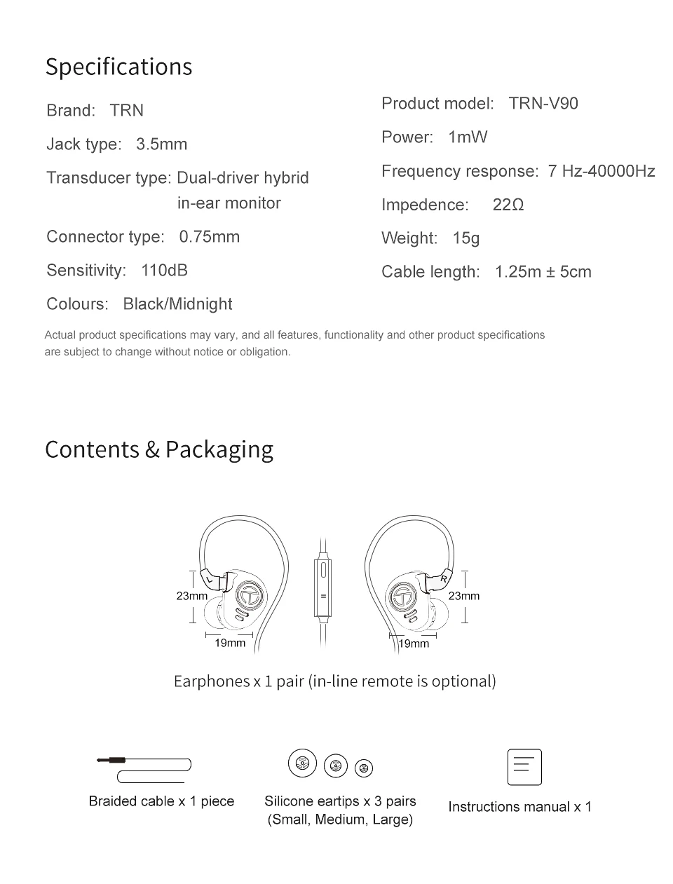 TRN In Ear Monitor профессиональные наушники Hifi Hybrid Drive шумоподавление стерео наушники проводные наушники