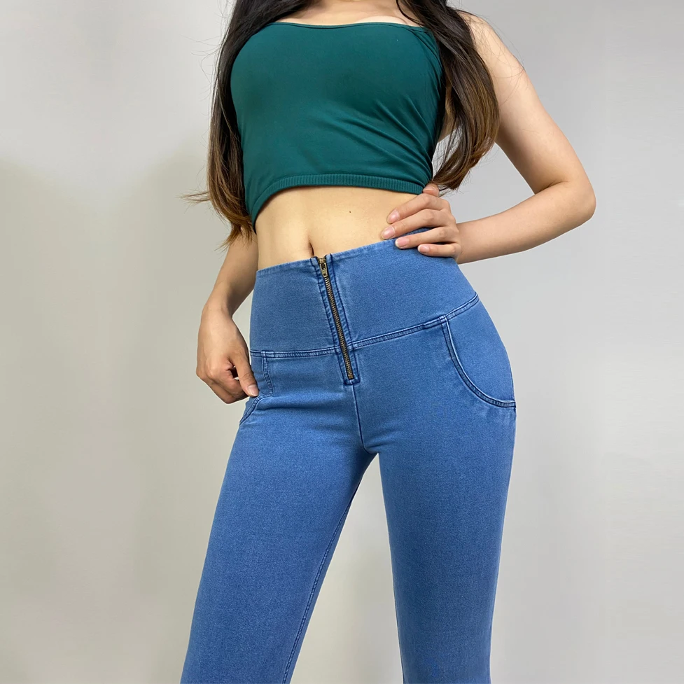 Melody High Waist Stretchable Jeans Straight Leg Grey Skinny Jeans Grey  Stretch Jeans Womens Strong Shapewear - Trainning & Exercise Pants -  AliExpress