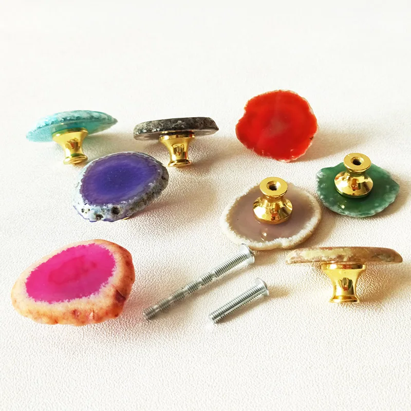 Легсветильник роскошные ручки из натурального агата оригинальный камень