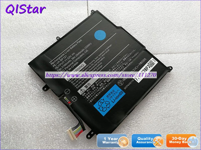 QISTAR 11,52 V 33Wh подлинный PC-VP-BP121 Аккумулятор для ноутбука