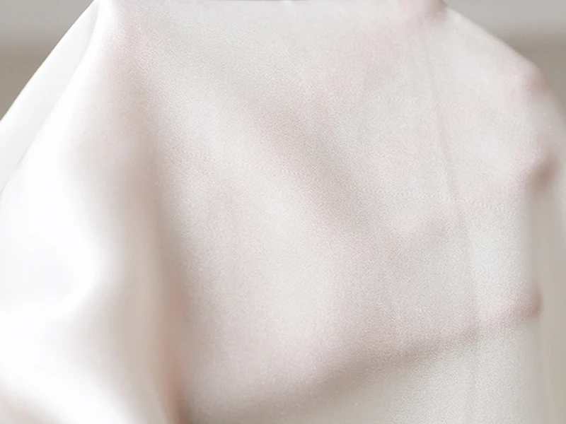 100 см* 136 см мягкий шелк тутового шелкопряда Шармез ткань натуральный шелковый материал натуральный белый