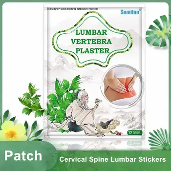 

12PCS/Box Wormwood Lumbar Vertebra Plaster Self Heating Pain Relief Warm Moxibustion Sticker Cervical Spine Lumbar Stickers