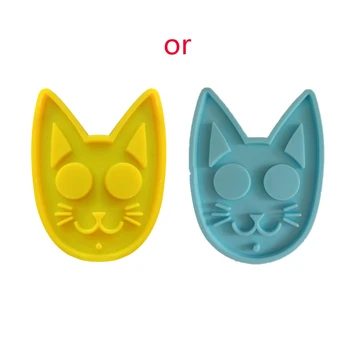 

DIY Crafts Crystal Epoxy Resin Mold Cat Key Chain Pendant Casting Silicone Mould B36D