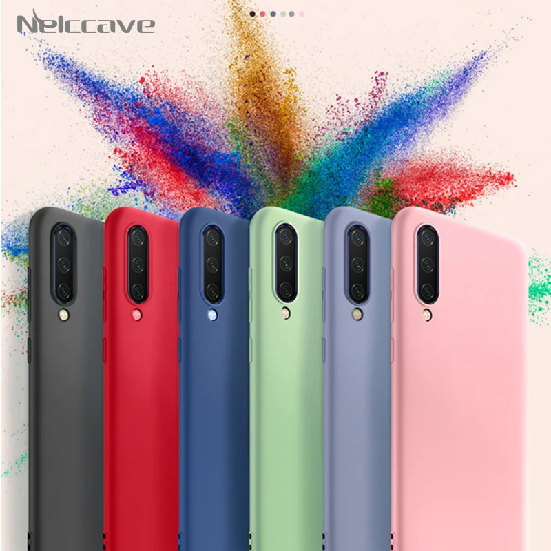 Чехол из жидкого силикона для Xiaomi Mi 9 SE 8 Lite CC9 CC9E 9T A3 A2 6 Play Mix 2 2S 3 мягкий тонкий чехол