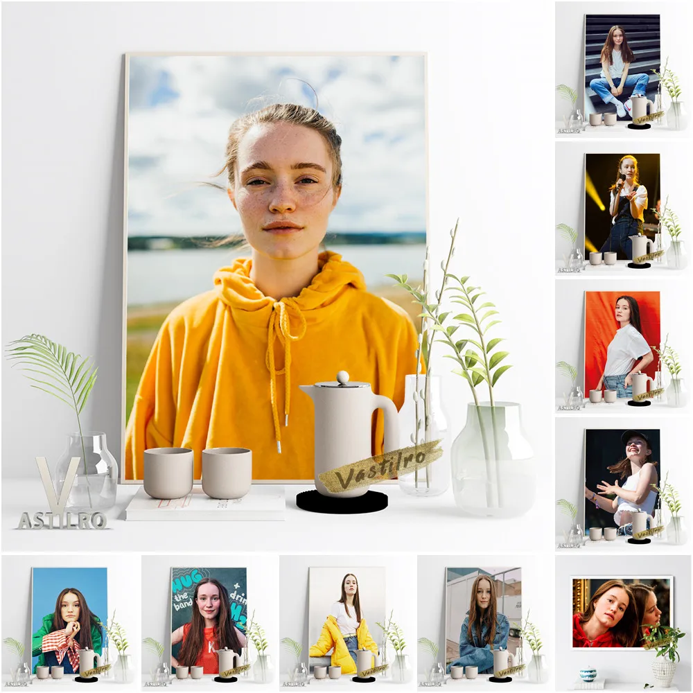 

Sigrid Electropop Music Singer Modern Canvas Painting Star Poster Fine Print Art Living Room Home Decor Fans Gift Bar Pub Club