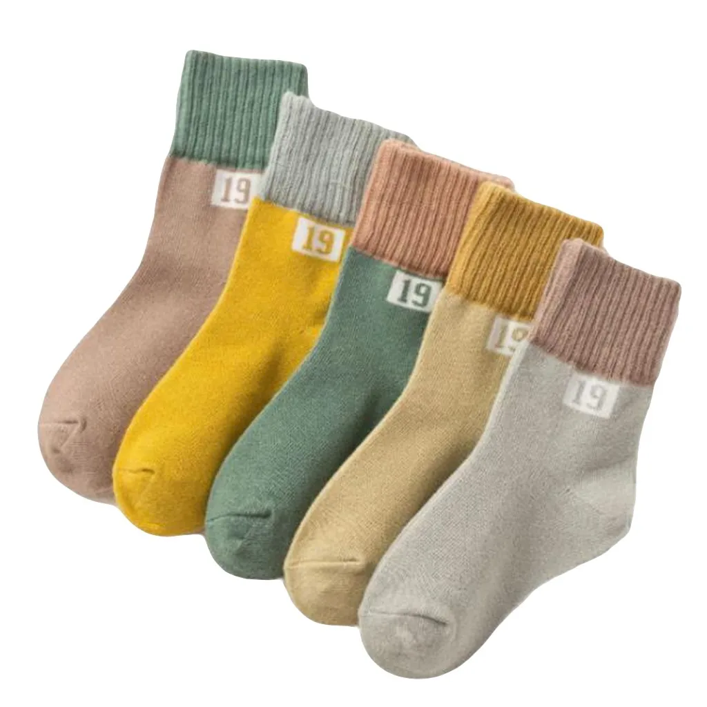 5 пар компрессионных носков для женщин, хлопковые милые хлопковые спортивные осенние носки для девочек, забавные Женские носочки#4