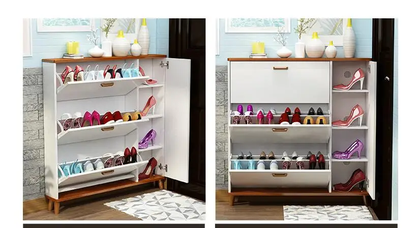 Ультра-тонкий шкаф для обуви 17 см самосвал коридор, Шкаф простой бытовой экономичный шкаф для обуви многофункциональные провинции пространство doorwa