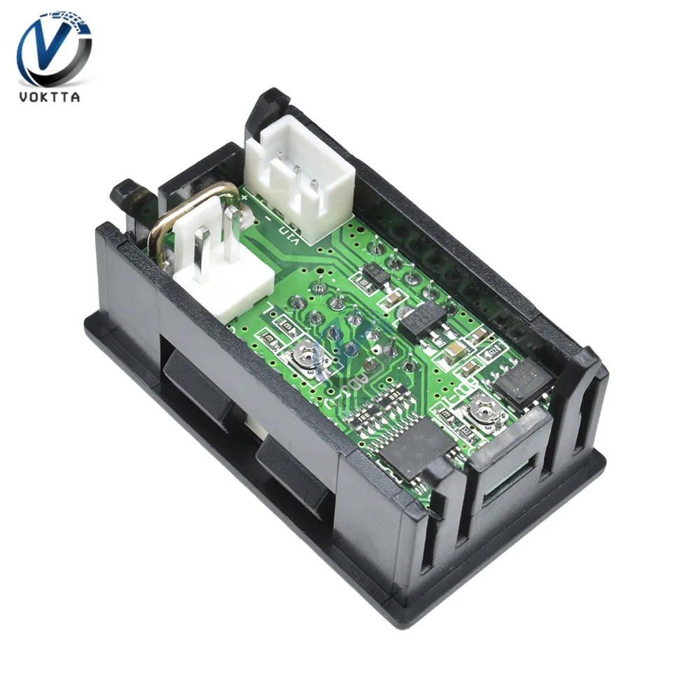 Цифровой мини Вольтметр Амперметр постоянного тока 100 в 10 А Панель Ампер Вольт 0 56