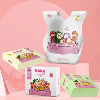 

Three-dimensional Bib Boxed Children's Saliva Towel Baby Bib Cartoon Pattern Custom Waterproof And Light Portable Disposable Bib