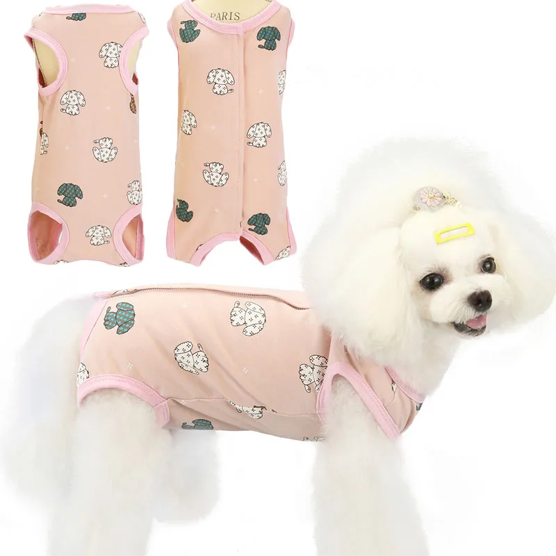 

Animal Pattern Dog Pajamas Pet Cat Dog Clothes Sleeveless Belly Sterilization Suit Dog Jumpsuit Pyjamas For Small Large Dogs 5XL