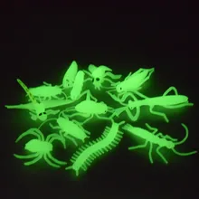 6-10 см 12 стиль светящиеся насекомые фосфоресцирующие насекомое животное модель игрушки Детская игрушка светящиеся игрушки YH1938