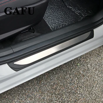 

Car Accessories For VW T-ROC T ROC 2018 2020 Scuff Plate Stainless Steel Door Sills Pedal Car Styling Sticker 2018 4/PCS