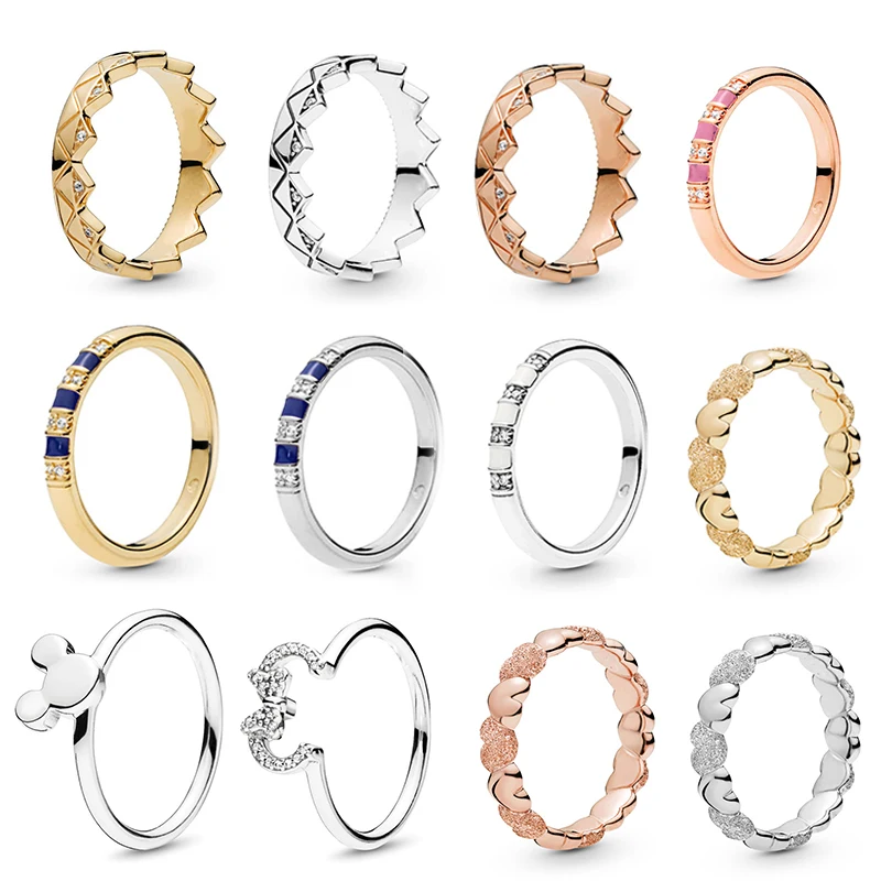 

Exotic Stones & Stripes Finger Rings Silve/Gold Crystal Fine Rings For Women Jewelry Anniversary Engagement Gift anillos mujer