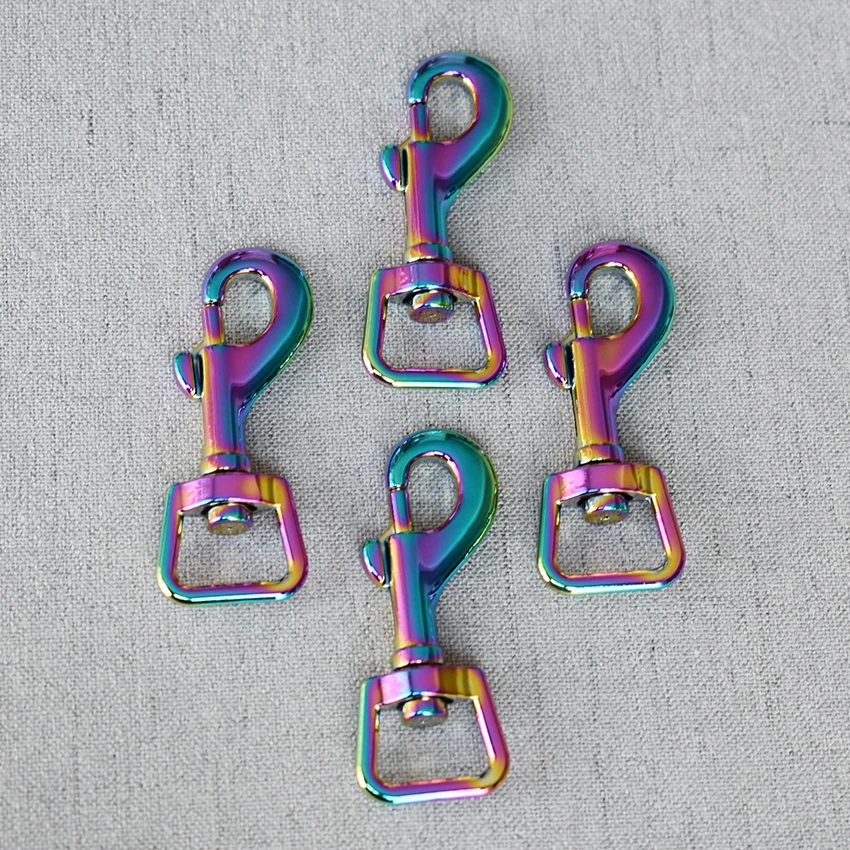 

50 Pcs/Lot 15mm Colourful Metal Clasps Lobster for Strap Bag Buckles Dog Collar Keychain Swivel Trigger Clips Snap Hook DIY