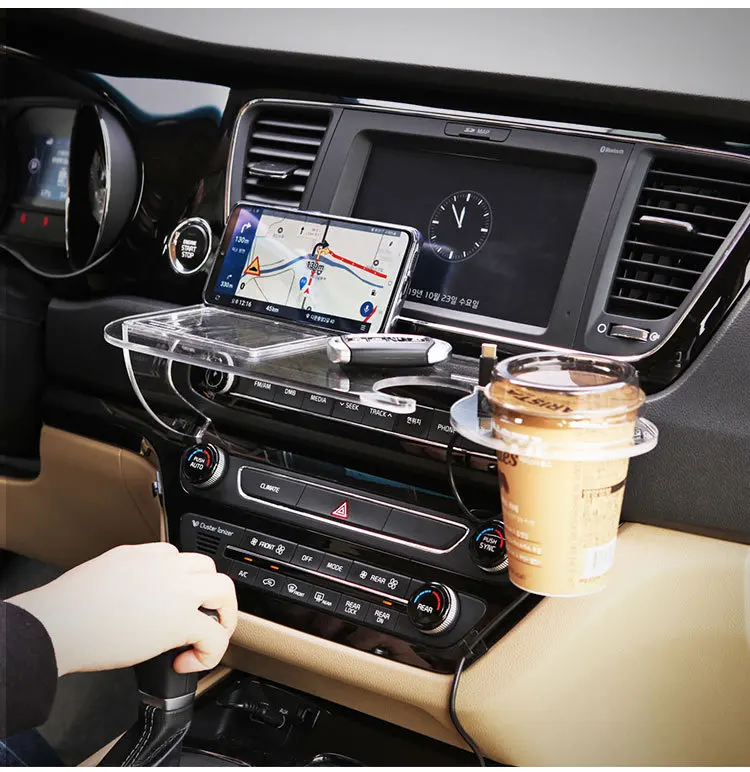 

Car Mobile Phone Holder Creative New Car Cup Holder Multi-function Storage Key Data Clamp Special Vehicle Accesorios for Car