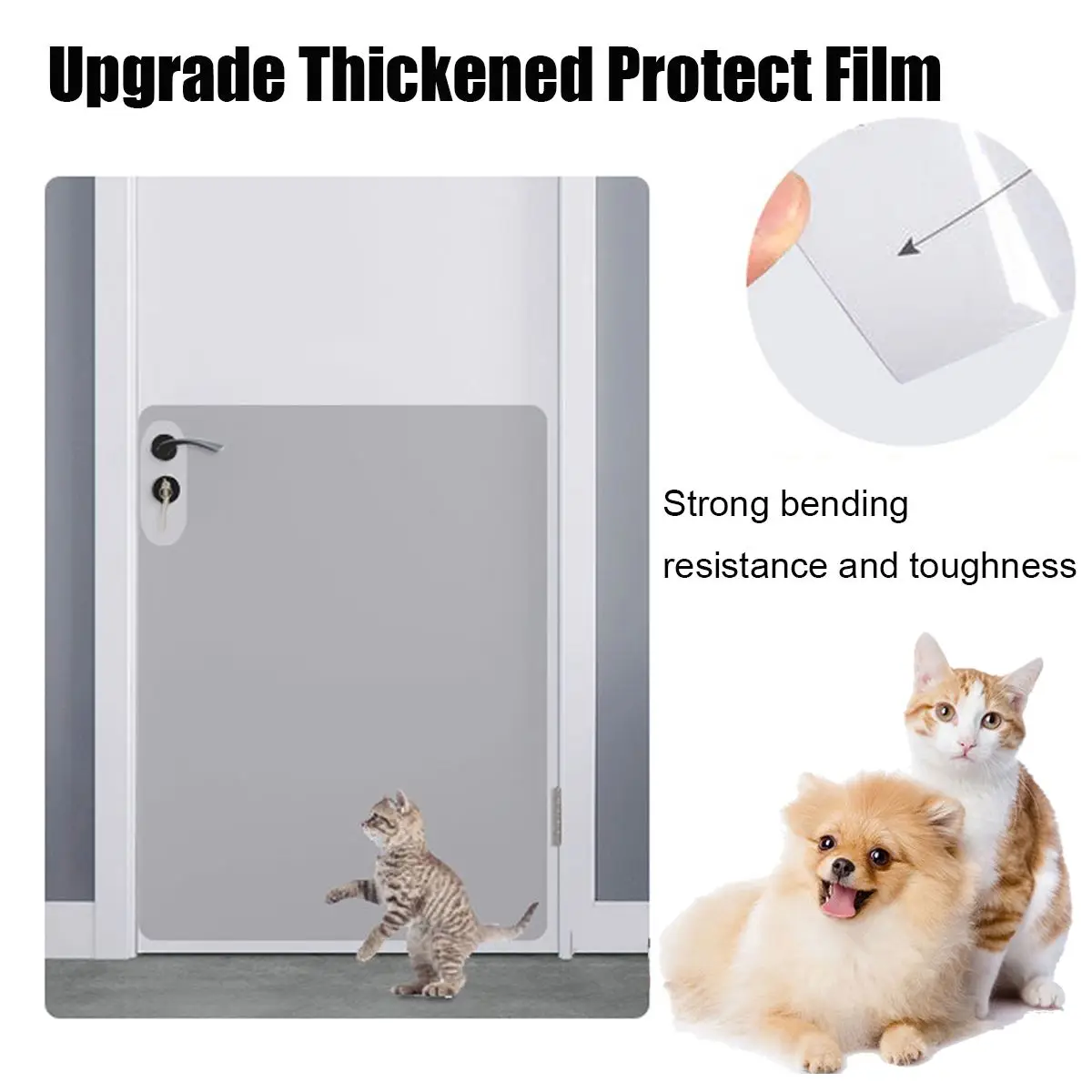 79x50cm/83x55cm Pet Cat Dog Scratch Guards Cat Couch Protector Guards Film Protector for Door Furniture Sofa Anti-Scratch Pad