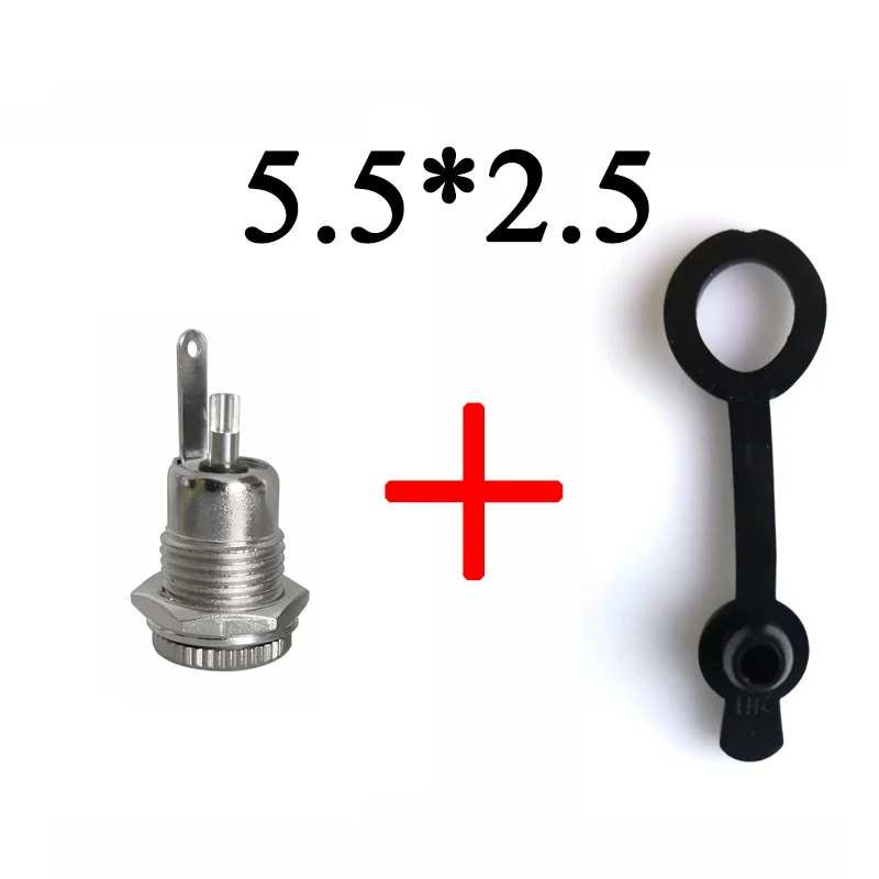 2.5 and Waterproof 1 шт. DC-099 5,5*2,1/5,5*2,5 1P металлический 30 в 5A разъем для монтажа на панель разъем интерфейса Разъем провода клеммы адаптер - Цвет: 2.5 and Waterproof