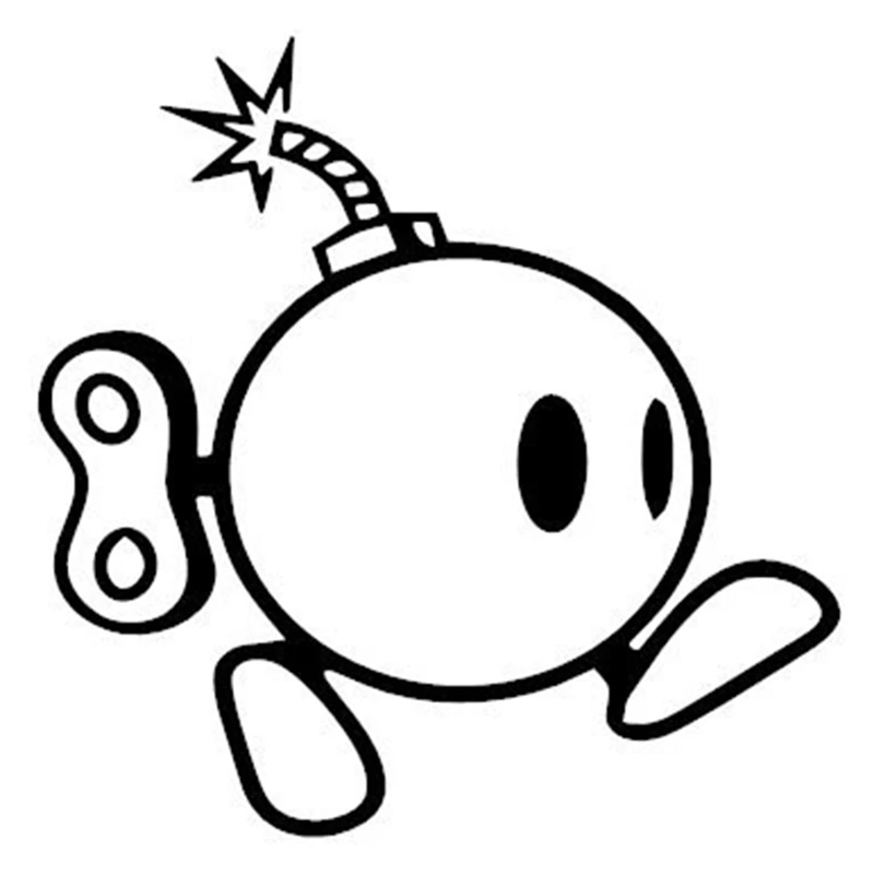 

1x Funny Cartoon Clockwork Bomber Fuel Mark Reflective Vinyl Car Sticker Motorcycle Decal Styling Car Accessories