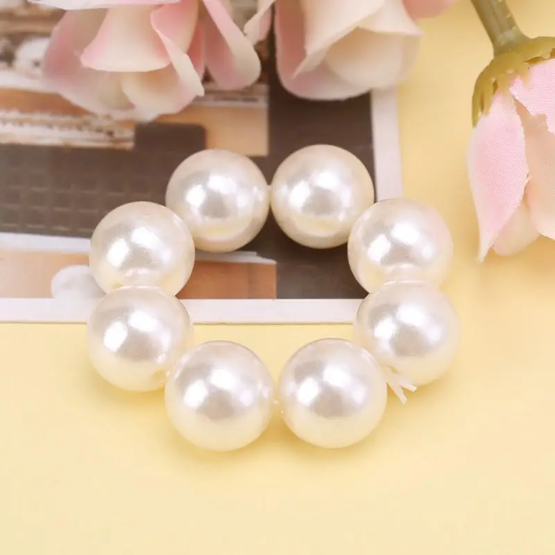

Women Imitation Pearl Hair Ring Hair Rope Elastic Hair Bands DIY Hairstyle Tool Polpular Hearwear