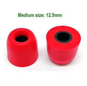 T200 M red 2pcs ANJIRUI T200(LMS) Калибр амбушюры пены памяти наконечники губка T200 амбушюры хлопок для наушников в ухо C набор гарнитуры аксессуары - Цвет: T200 M red 2pcs