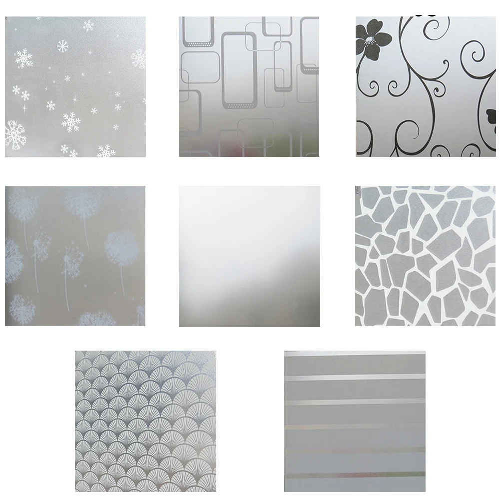 200*60cm Glass Window Privacy Film Sticker Frosted Opaque Glass Window Film For Adhesive Stickers Home Decor
