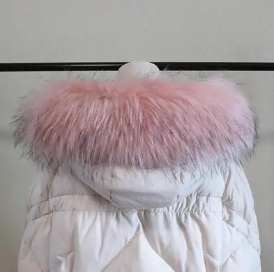 pink jacquard Осенне-зимний женский шарф из енота, лисы, воротник из искусственного меха, шарф с капюшоном, мех меховой воротник, шарф R1934 - Цвет: pink jacquard