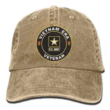 Ретро США армии Вьетнама Эра Vet era n джинсовая ковбойская бейсбольная кепка регулируемая Классическая модная кепка