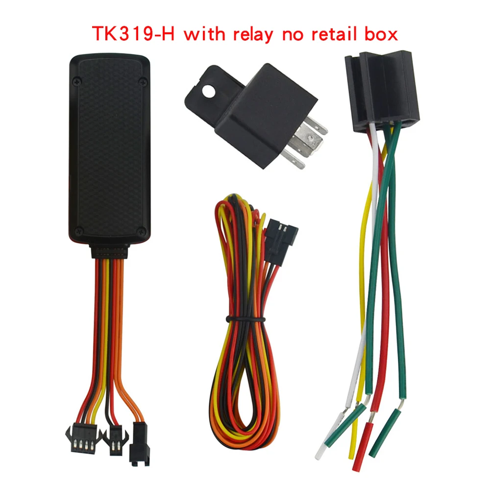 Gps трекер 3g TK319-H gps-локатор локатор мотоцикл 9-72VDC мини gps отслеживание в реальном времени автомобиль Грузовик Мотоцикл позиционирование - Цвет: with relay no box