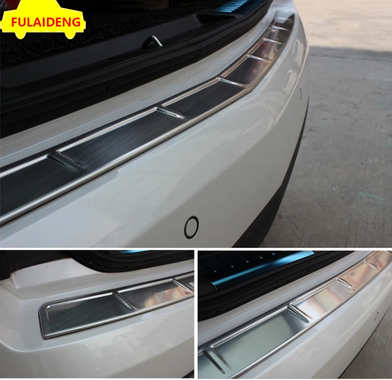 Для Cadillac SRX 2010- Нержавеющая сталь Авто задний багажник хвост губы Защитная крышка отделка автомобиля Стайлинг Аксессуары