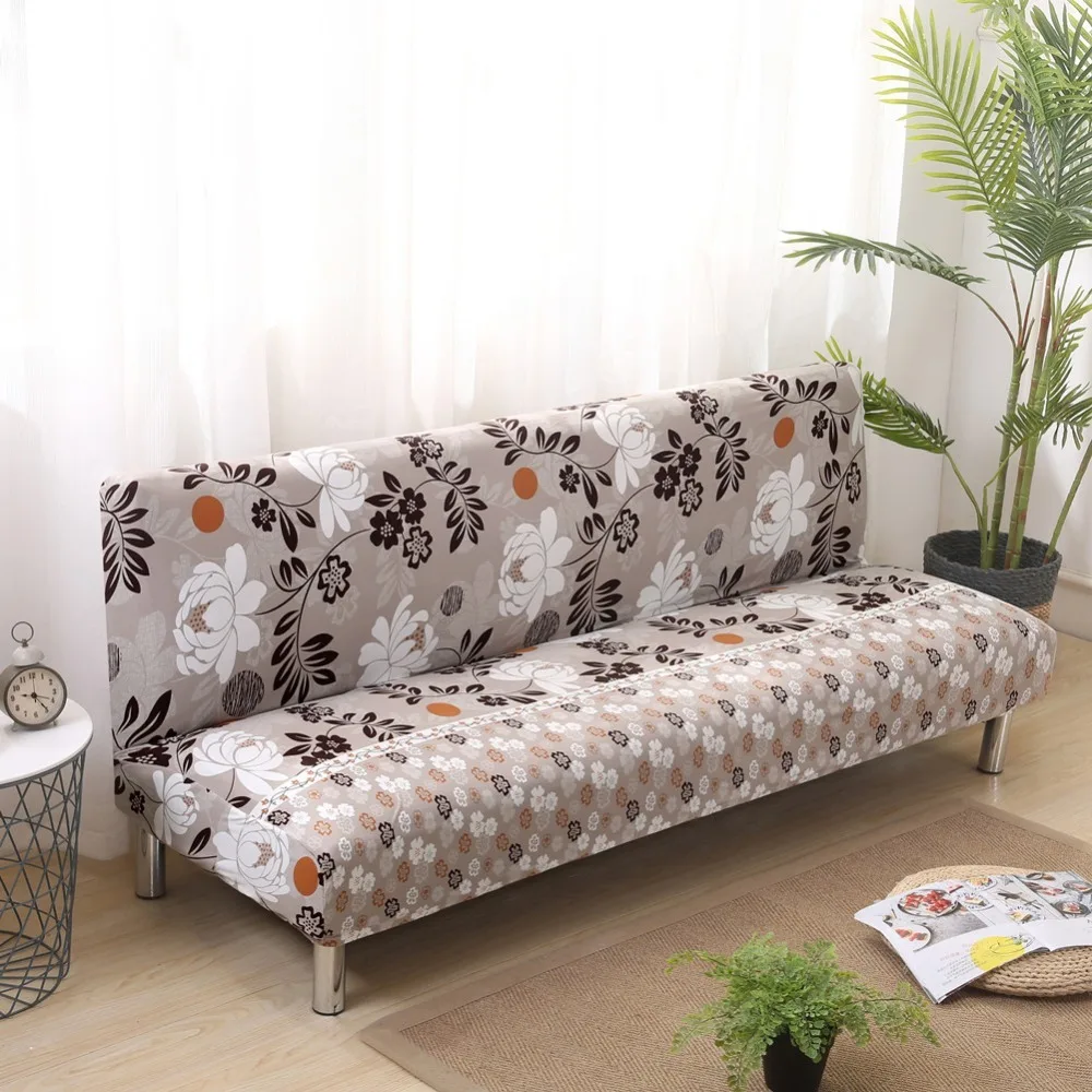 

Folding Sofa Bed Cover Tight All-inclusive Slip-resistant No Armrest Sofa Cover Elastic Stretch Slipcover Seat Cases 155-200cm